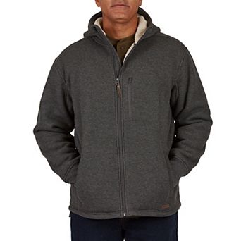 Men's Smith's Workwear Sherpa-Lined Hooded Thermal Shirt Jacket