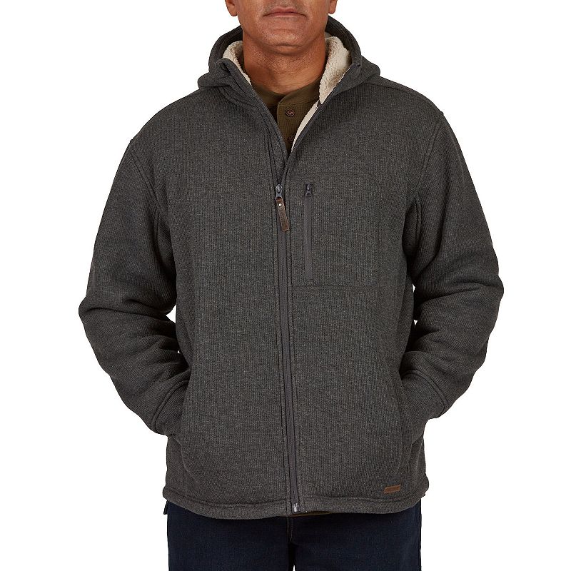 Sherpa Lined Full Zip Hooded Sweatshirt Kohls