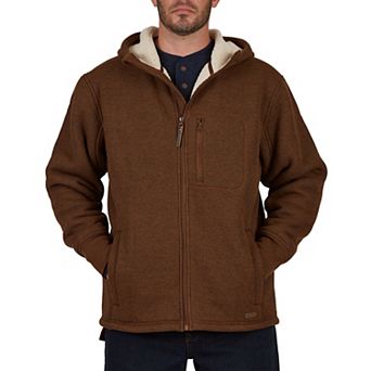 Men's Smith's Workwear Sherpa-Lined Hooded Thermal Shirt Jacket