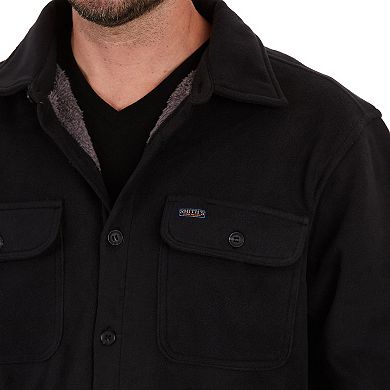 Men's Smith's Workwear Sherpa-Lined Fleece Shirt Jacket