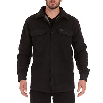 Men's Smith's Workwear Sherpa-Lined Fleece Shirt Jacket