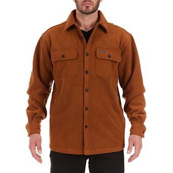 Men's Smith's Workwear Sherpa-Lined Fleece Shirt Jacket