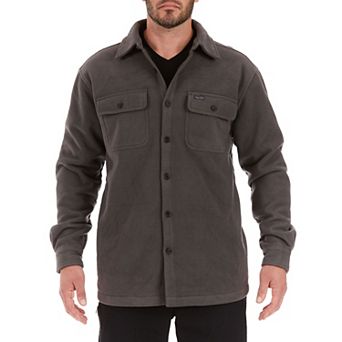 Men's Smith's Workwear Sherpa-Lined Fleece Shirt Jacket