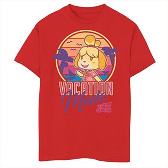 Boys 8-20 Nintendo Animal Crossing New Horizons Isabelle Vacation Mode Graphic Tee
