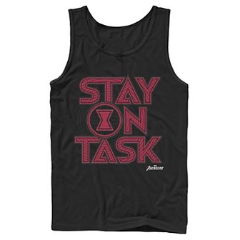 Men's Marvel Black Widow Stay On Task Graphic Tank