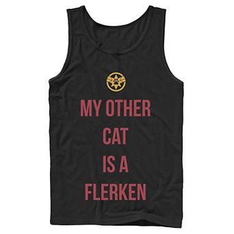 Men's Captain Marvel My Other Cat Is A Flerken Graphic Tank