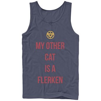 Men's Captain Marvel My Other Cat Is A Flerken Graphic Tank
