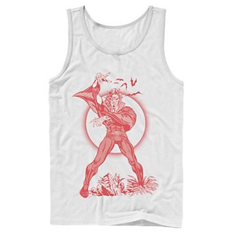 Men's Marvel Morbius Red Portrait Graphic Tank