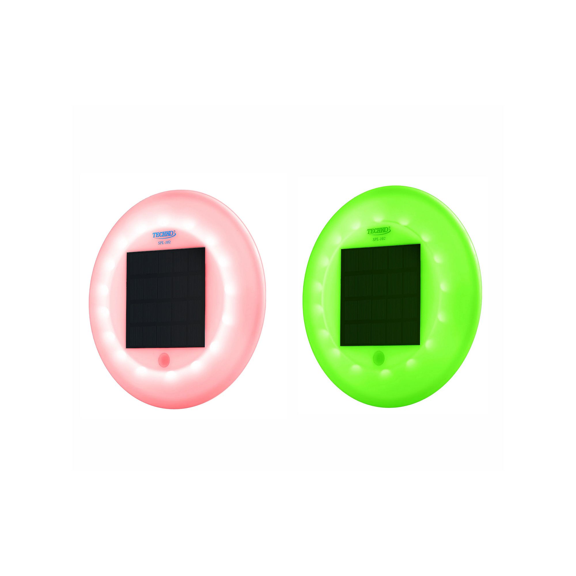 Techko Outdoor Solar Pool Lights Multi-color LED Waterproof (2-piece set), 