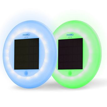Techko Outdoor Solar Pool Lights Multi-color LED Waterproof (2 pc set)