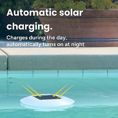 Techko Outdoor Solar Pool Lights Multi-color LED Waterproof (2-piece set)