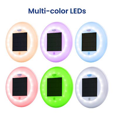 Techko Outdoor Solar Pool Lights Multi-color LED Waterproof (2-piece set)