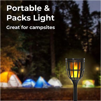Techko Solar 3-in-1 Multi-Function Torch Light 2-piece Set