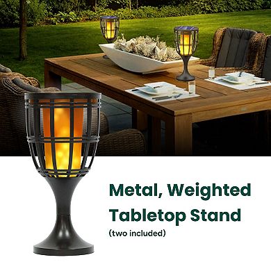 Techko Solar 3-in-1 Multi-Function Torch Light 2-piece Set