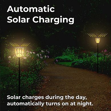 Techko Solar 3-in-1 Multi-Function Torch Light 2-piece Set