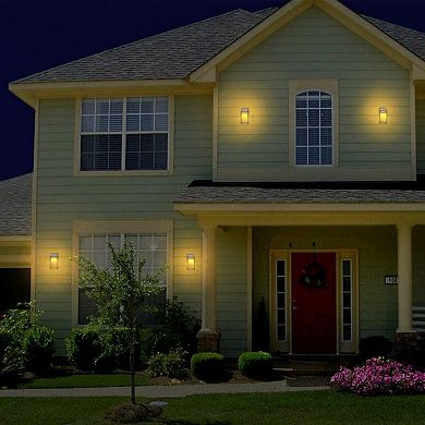 Techko Outdoor Solar Vintage Portable Lantern Light (Clear Panel)