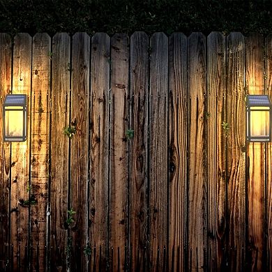 Techko Outdoor Solar Vintage Portable Lantern Light (Clear Panel)