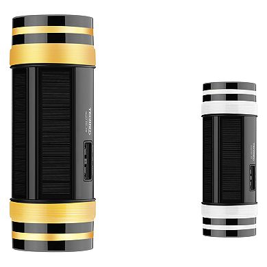 Techko Outdoor Solar Wall Sconce Light Bi-directional - Cylinder Design