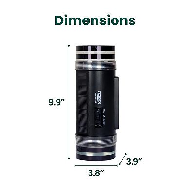 Techko Outdoor Solar Wall Sconce Light Bi-directional - Cylinder Design