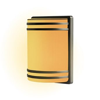 Techko Outdoor Solar Wall Sconce Light - Circle Design