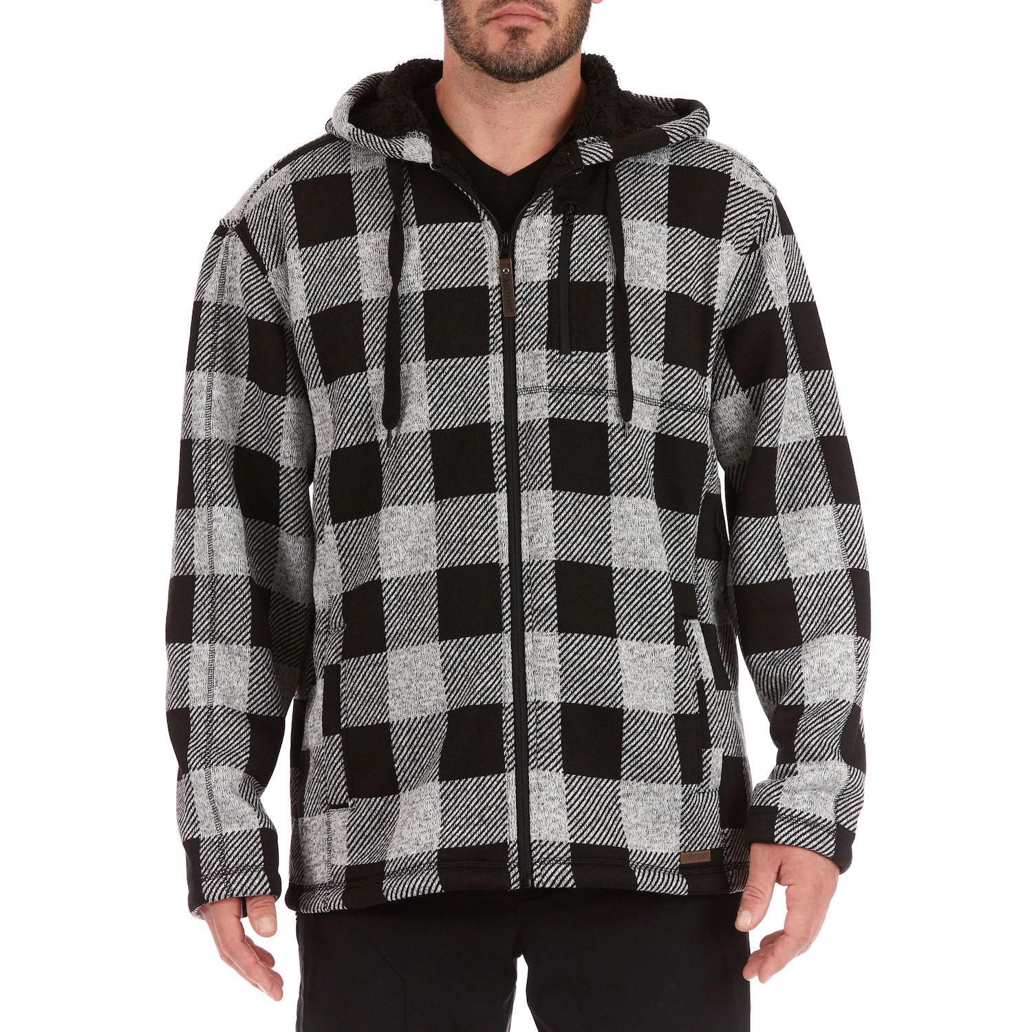 red buffalo plaid men's jacket