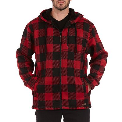 Buffalo plaid hooded jacket hotsell