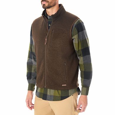 Men's Smith's Workwear Sherpa-Lined Sweater Fleece Vest