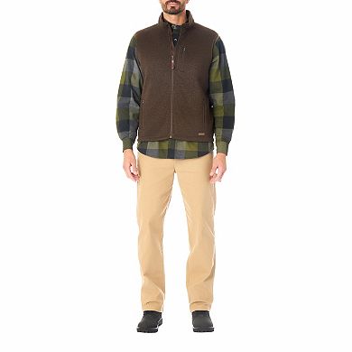 Men's Smith's Workwear Sherpa-Lined Sweater Fleece Vest