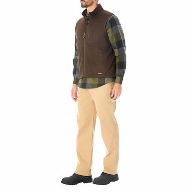 Men's Smith's Workwear Sherpa-Lined Sweater Fleece Vest