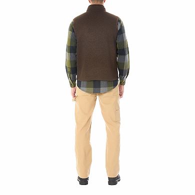 Men's Smith's Workwear Sherpa-Lined Sweater Fleece Vest