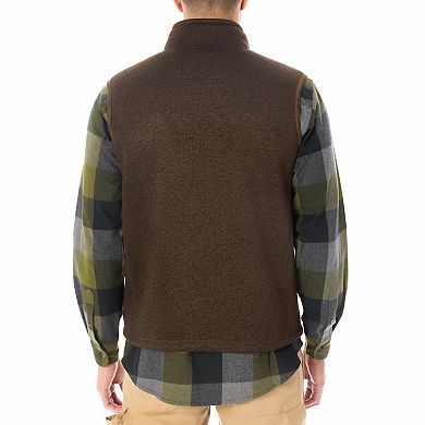 Men's Smith's Workwear Sherpa-Lined Sweater Fleece Vest