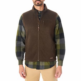 Men's Smith's Workwear Sherpa-Lined Sweater Fleece Vest