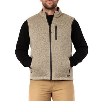 Men's Smith's Workwear Sherpa-Lined Sweater Fleece Vest