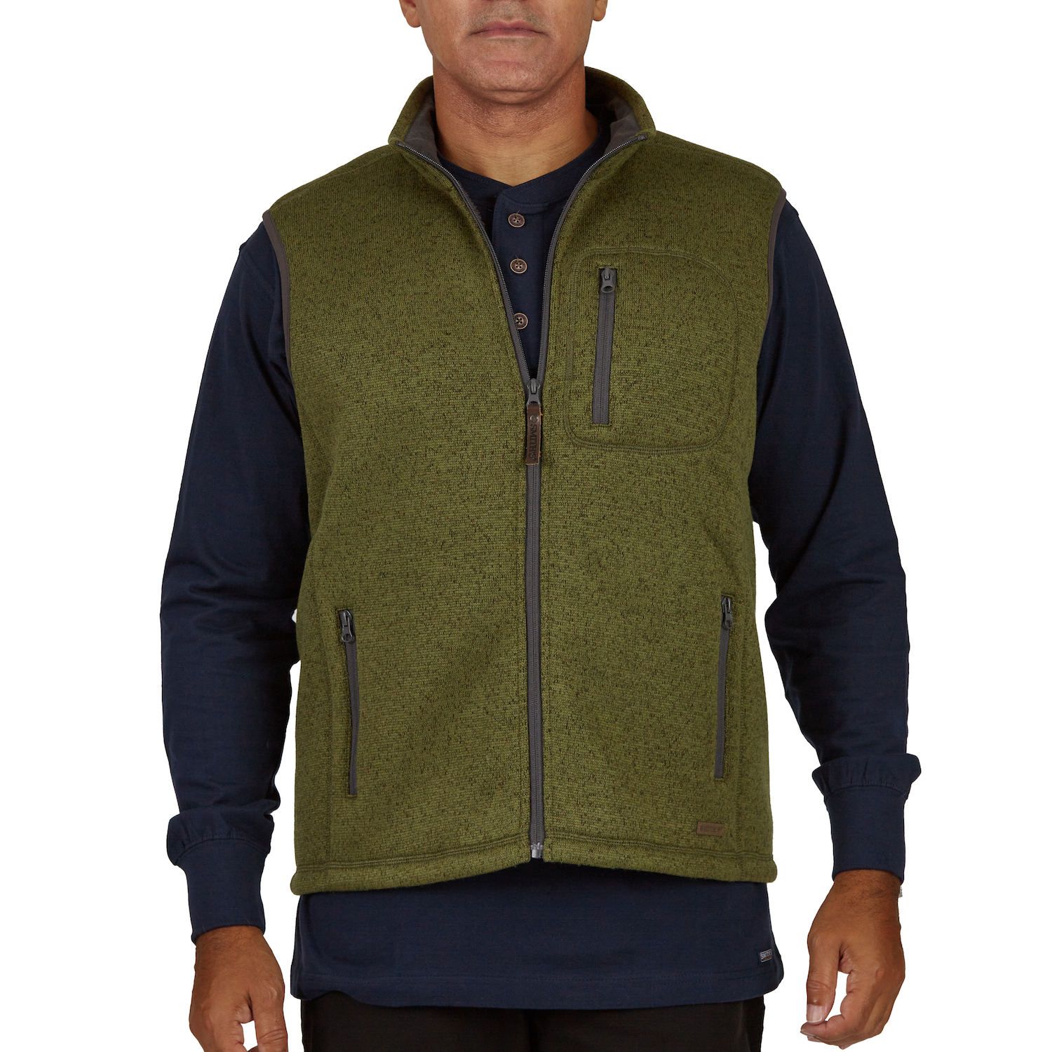 sherpa fleece vest men's