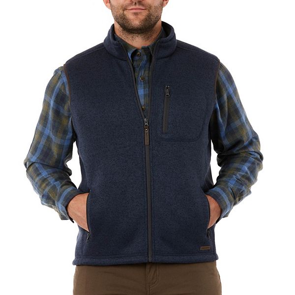 Men's Smith's Workwear SherpaLined Sweater Fleece Vest