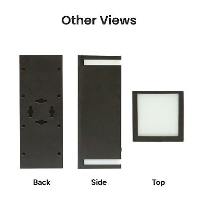 Techko Outdoor Solar Wall Sconce Light Bi-directional - Modern Design