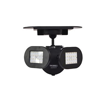 Techko Outdoor Solar Security Light Bright Dual Twin Spotlight