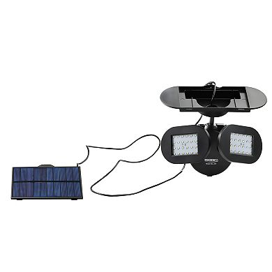 Techko Outdoor Solar Security Light Bright Dual Twin Spotlight