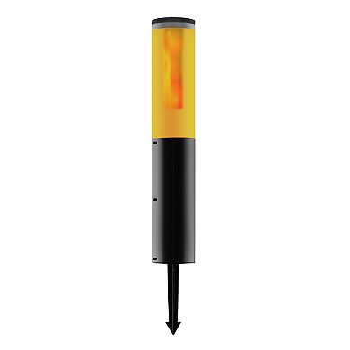 Techko Outdoor Solar Pathway Light Flame Effect - Modern Design