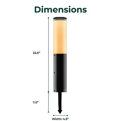 Techko Outdoor Solar Pathway Light - Modern Design