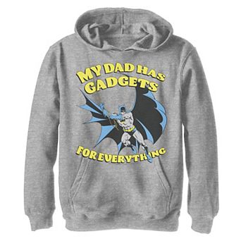 Boys 8-20 DC Comics Father's Day Batman Dad Has Gadgets Hoodie