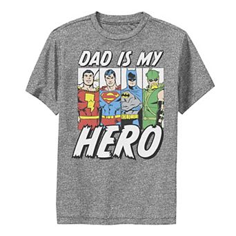 Boys 8-20 DC Comics Father's Day Justice League Dad Is My Hero Graphic Tee