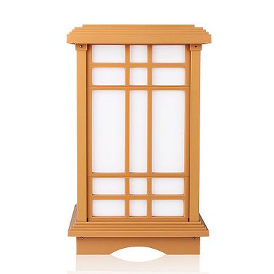 Techko Outdoor Solar Japanese Zen Lantern Small