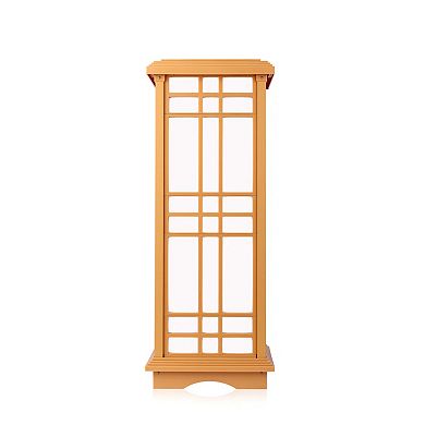 Techko Outdoor Solar Japanese Zen Lantern Medium