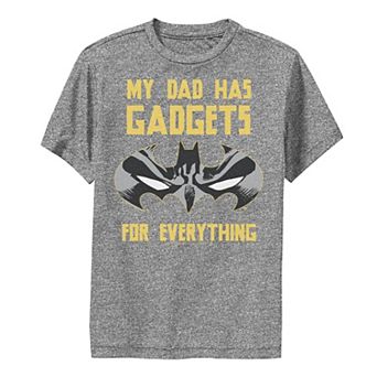 Boys 8-20 DC Comics Batman My Dad Has Gadgets For Everything Graphic Tee
