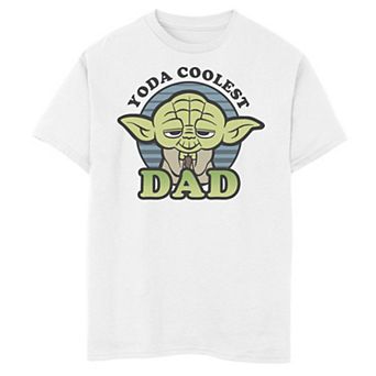 Boys 8-20 Star Wars Yoda Coolest Dad Cartoon Graphic Tee