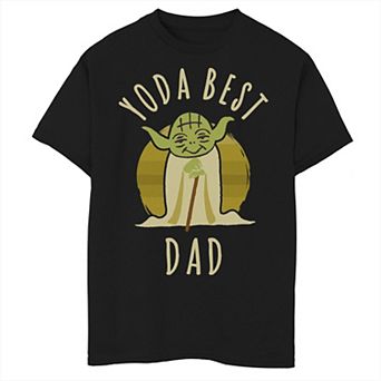 Boys 8-20 Star Wars Yoda Best Dad Cartoon Yoda Graphic Tee