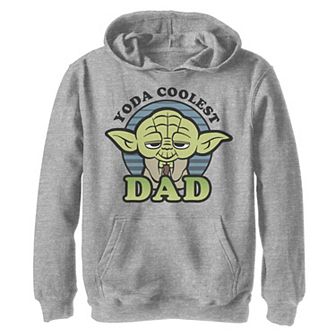 Boys 8-20 Star Wars Yoda Coolest Dad Cartoon Hoodie