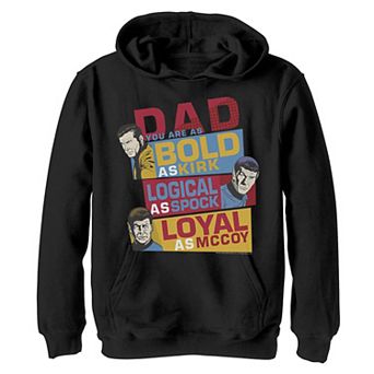 Boys 8-20 Star Trek Original Series Dad You Are Bold Hoodie