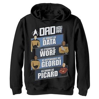 Boys 8-20 Star Trek: The Next Generation Dad You Are Hoodie
